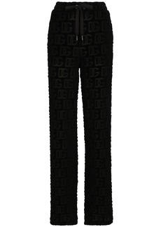 Dolce & Gabbana DG-logo jacquard flared trousers