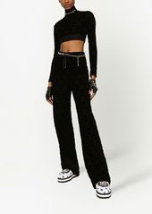 Dolce & Gabbana DG-logo jacquard flared trousers