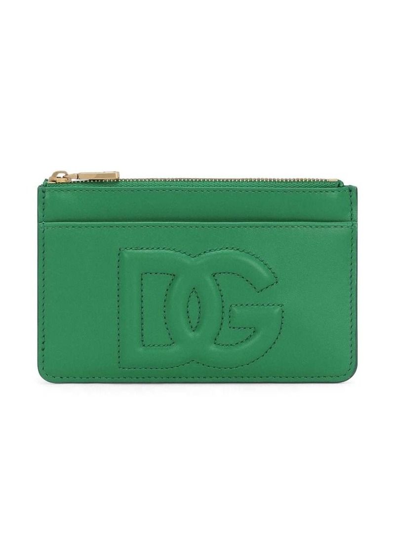 Dolce & Gabbana logo-embossed zip purse