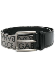 Dolce & Gabbana logo-embroidered buckle belt