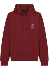 Dolce & Gabbana logo-embroidered pullover hoodie