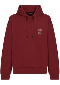 Dolce & Gabbana logo-embroidered pullover hoodie