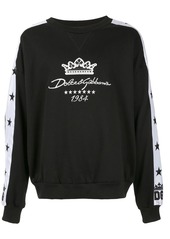 Dolce & Gabbana logo embroidered sweatshirt