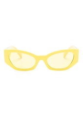 Dolce & Gabbana logo-engraved cat-eye-frame sunglasses