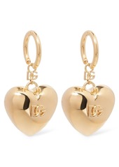 Dolce & Gabbana Logo Heart Earrings