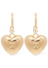 Dolce & Gabbana Logo Heart Earrings