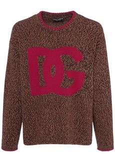 Dolce & Gabbana Logo Intarsia Wool Sweater