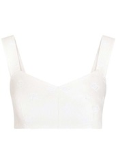 Dolce & Gabbana DG-logo jacquard corset top