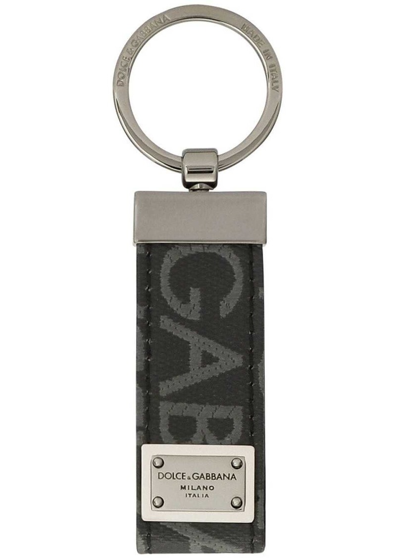 Dolce & Gabbana logo jacquard keyring