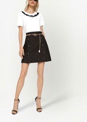 Dolce & Gabbana DG-logo jacquard miniskirt