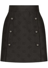 Dolce & Gabbana DG-logo jacquard miniskirt