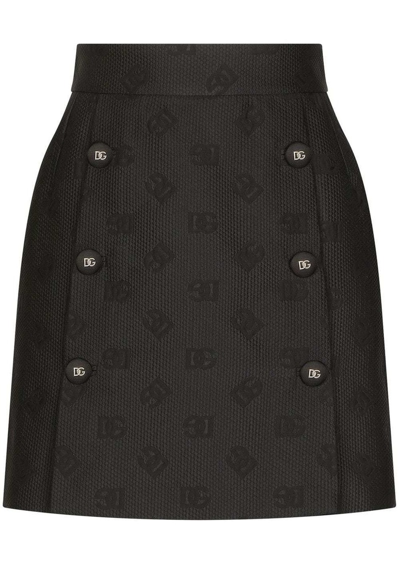 Dolce & Gabbana DG-logo jacquard miniskirt