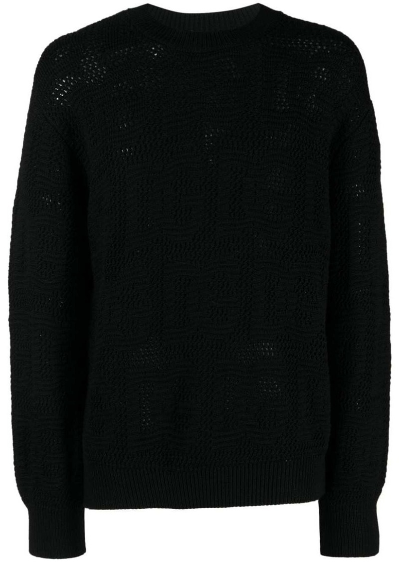 Dolce & Gabbana logo-jacquard virgin-wool jumper