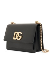 Dolce & Gabbana Logo Leather Chain Shoulder Bag