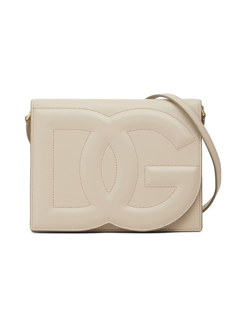 Dolce & Gabbana Logo Leather Shoulder Bag