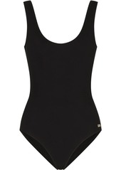 Dolce & Gabbana logo-tag scoop-back swimsuit