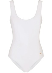 Dolce & Gabbana logo-tag scoop-back swimsuit