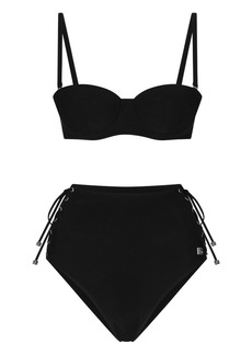 Dolce & Gabbana logo-lettering bikini set