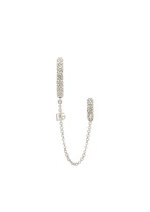 Dolce & Gabbana logo-lettering crystal-embellished earrings