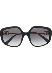Dolce & Gabbana logo-lettering oversized sunglasses