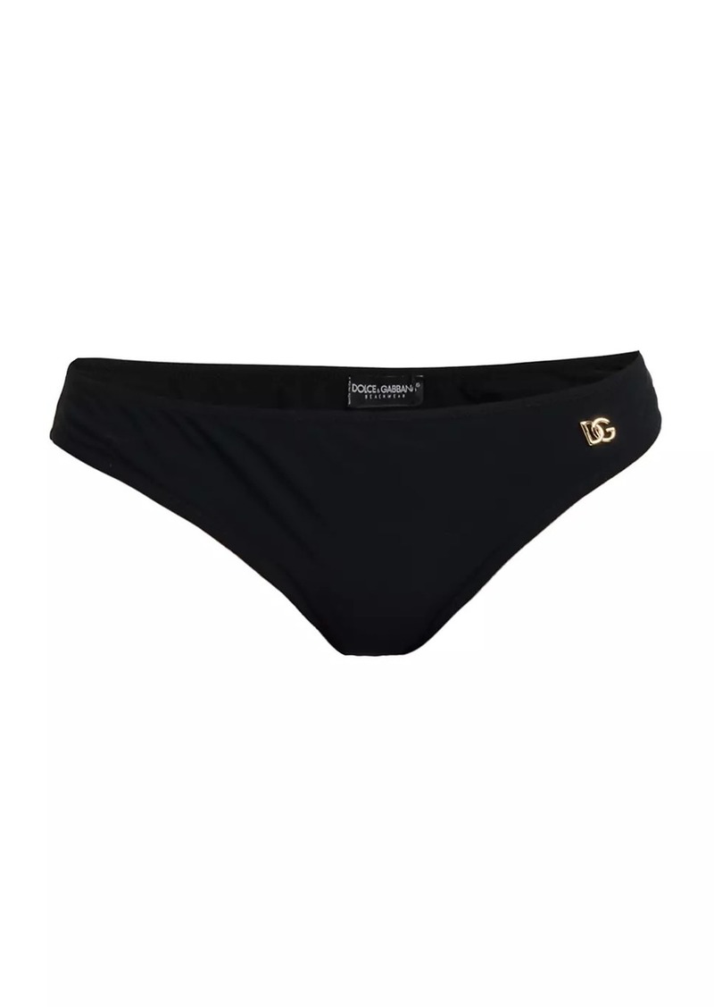 Dolce & Gabbana Logo Low-Rise Bikini Bottom