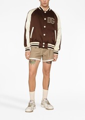 Dolce & Gabbana logo-patch colour-block bomber jacket