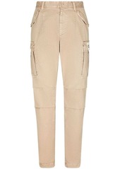 Dolce & Gabbana logo-patch cotton cargo pants