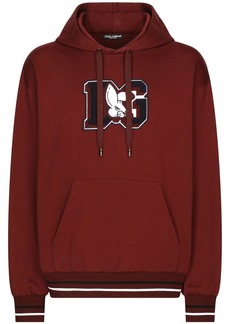 Dolce & Gabbana logo-patch cotton hoodie