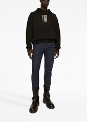 Dolce & Gabbana logo-patch cotton jeans