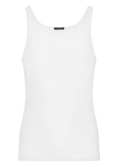 Dolce & Gabbana logo-patch cotton tank top