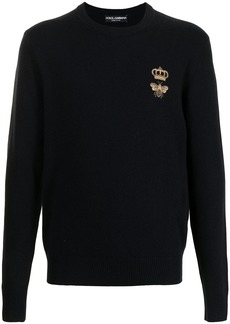 Dolce & Gabbana logo-patch jumper