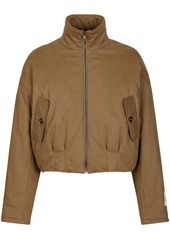 Dolce & Gabbana logo-patch padded jacket