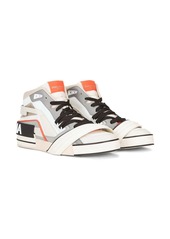 Dolce & Gabbana logo-patch panelled high-top sneakers