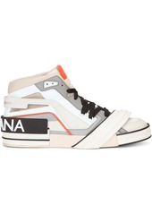 Dolce & Gabbana logo-patch panelled high-top sneakers