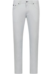 Dolce & Gabbana logo patch straight-leg jeans