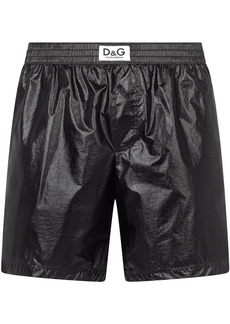 Dolce & Gabbana logo-patch swimming shorts