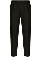 Dolce & Gabbana logo-patch tailored-cut trousers