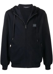 Dolce & Gabbana logo-patch zipped hoodie