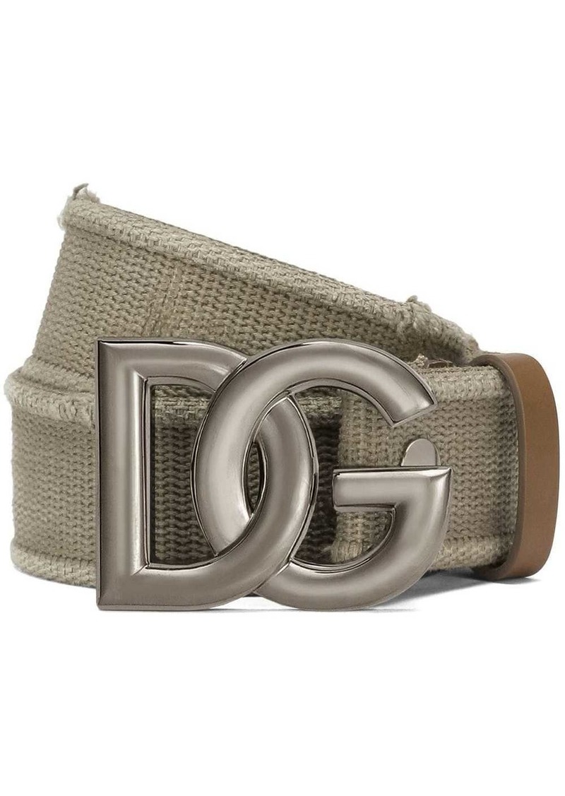 Dolce & Gabbana DG-logo tape belt