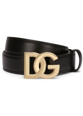 Dolce & Gabbana DG-logo leather belt