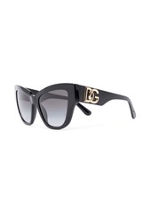 Dolce & Gabbana logo-plaque butterfly-frame sunglasses