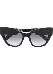 Dolce & Gabbana logo-plaque butterfly-frame sunglasses