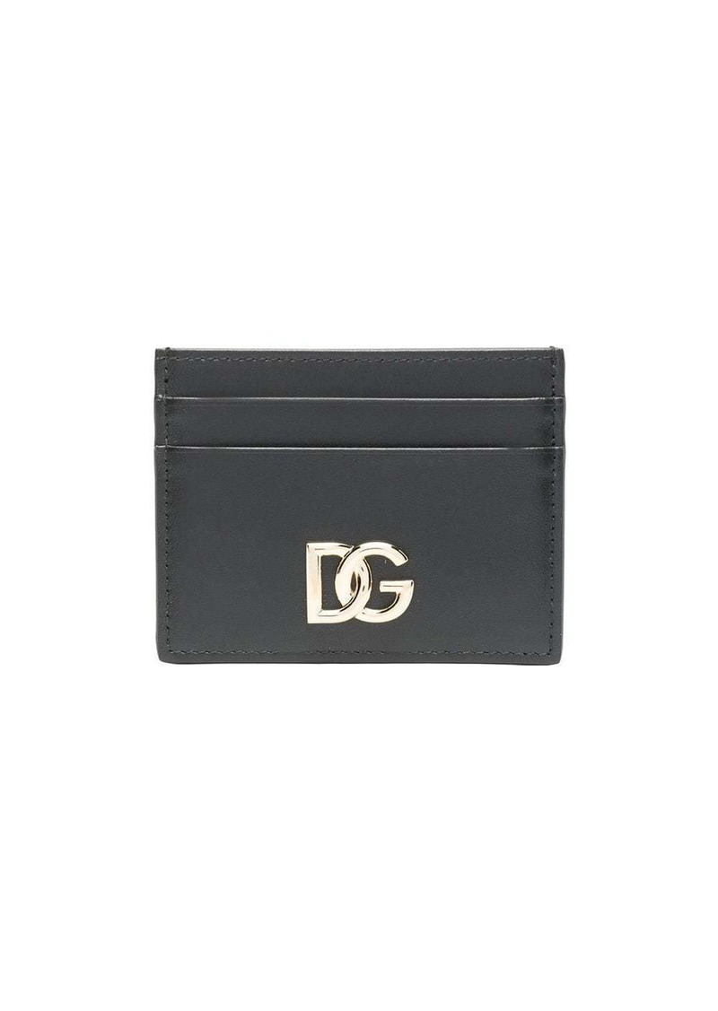 Dolce & Gabbana DG-logo leather card holder