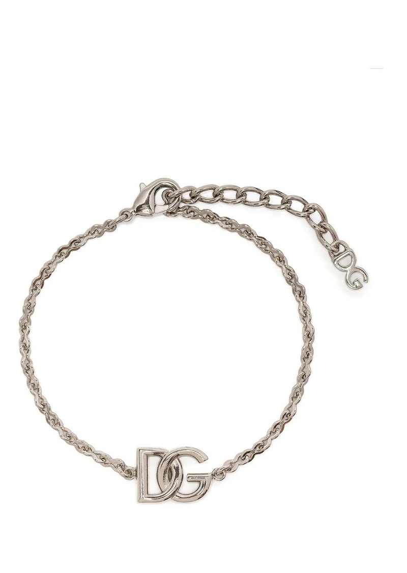 Dolce & Gabbana logo-plaque chain-link bracelet