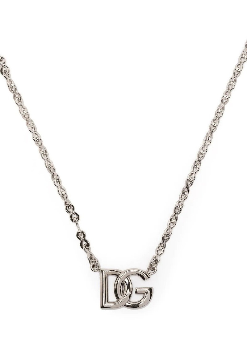 Dolce & Gabbana logo-plaque chain necklace