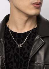 Dolce & Gabbana logo-plaque chain necklace