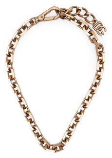 Dolce & Gabbana logo-charm chain necklace