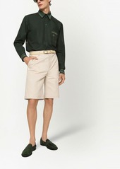 Dolce & Gabbana logo-tag stretch-cotton shorts