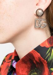 Dolce & Gabbana logo-plaque clip-on earrings