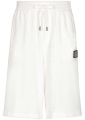 Dolce & Gabbana logo-plaque cotton track shorts